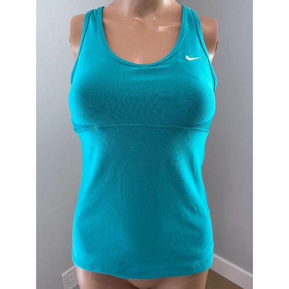 Women's Nike Dri-fit Turquoise Racer back Top, size small - Picture 1 of 14